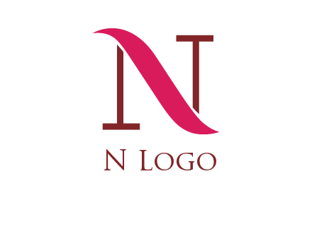 wave on letter N logo