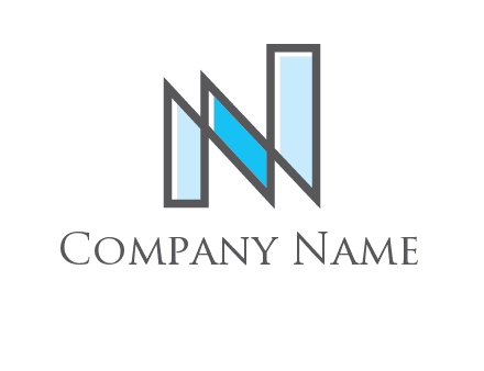 geometric Letter N logo