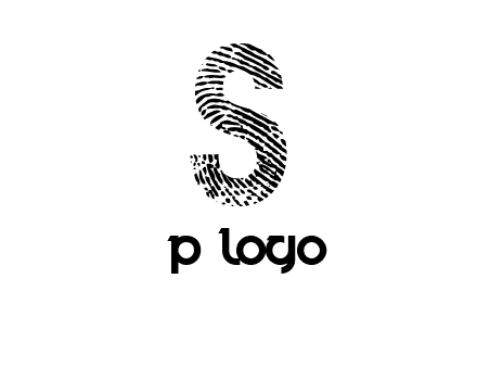 fingerprint letter s logo