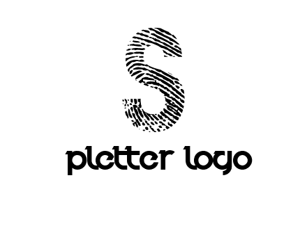 fingerprint letter s logo