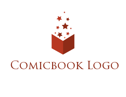 book with stars logo