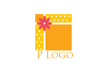 gift box with flower logo