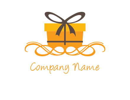 elegant gift box logo