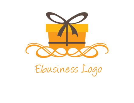 elegant gift box logo