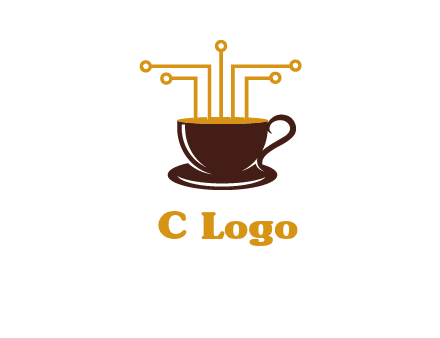 cyber coffee logo