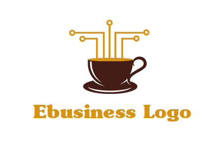 cyber coffee logo