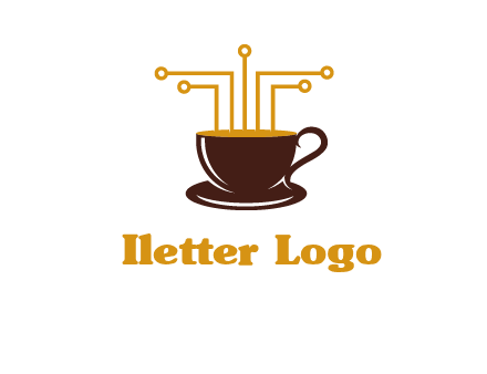 cyber coffee logo