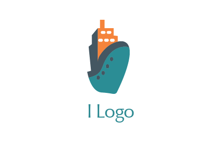 deck-house ship transport logo