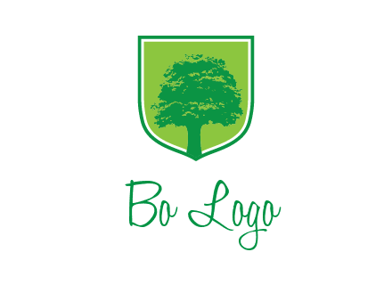 tree in colored shield logo