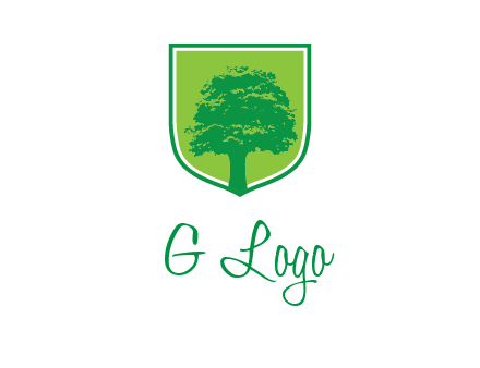 tree in colored shield logo