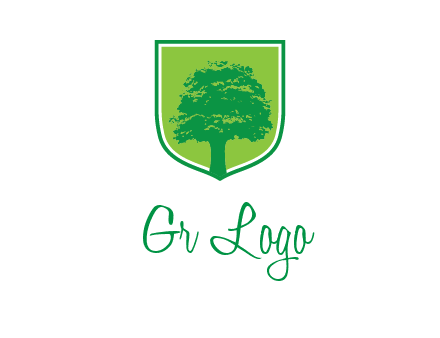 tree in colored shield logo