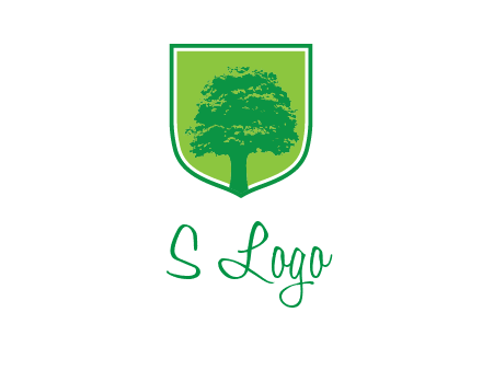 tree in colored shield logo