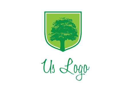 tree in colored shield logo