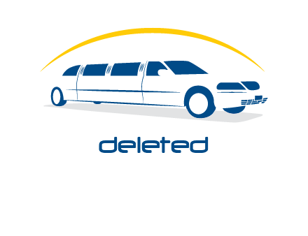 crescent and outline limousine car logo