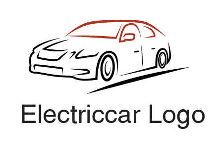 outline of sedan car logo