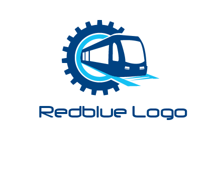 gear round subway train logo