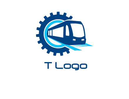 gear round subway train logo