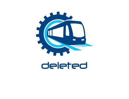 gear round subway train logo