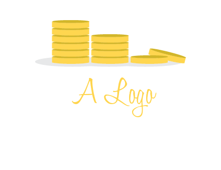 stacks of coins accounting logo