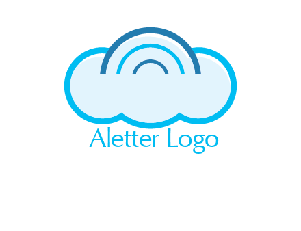 signals on cloud computing logo