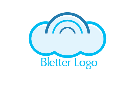 signals on cloud computing logo