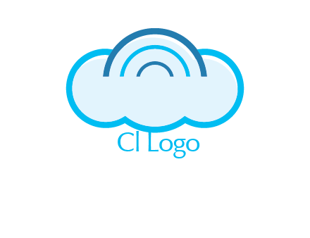 signals on cloud computing logo