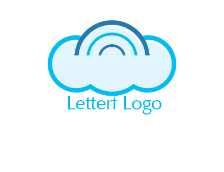 signals on cloud computing logo