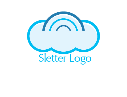 signals on cloud computing logo