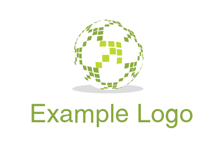 isolated pixels earth media logo