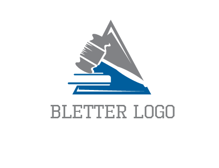 hammer in triangle law logo