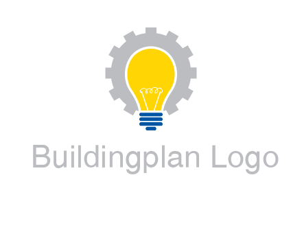 gear and bulb engineering icon