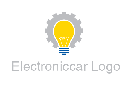 gear and bulb engineering icon