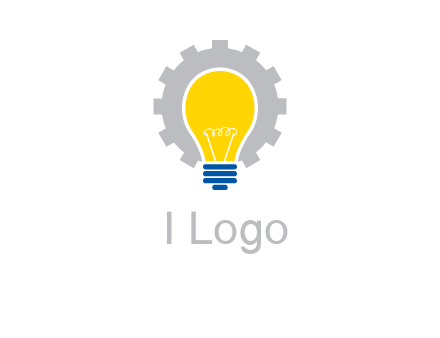 gear and bulb engineering icon