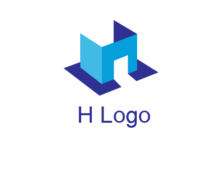 abstract box and door construction logo