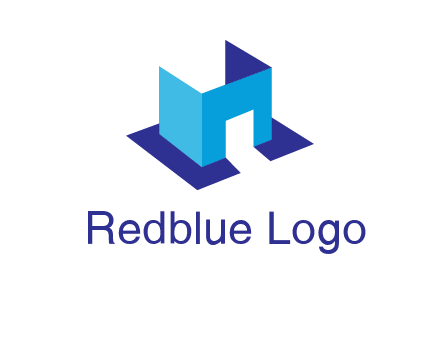 abstract box and door construction logo