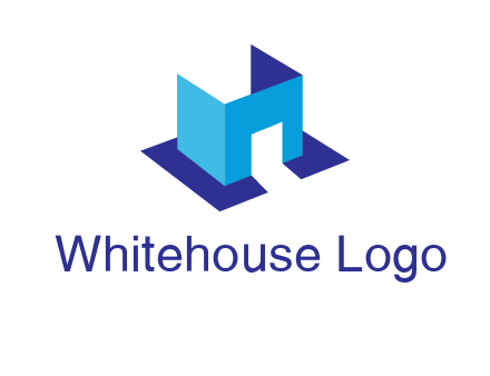 abstract box and door construction logo