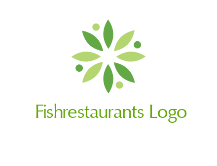 flower swoosh people employment logo