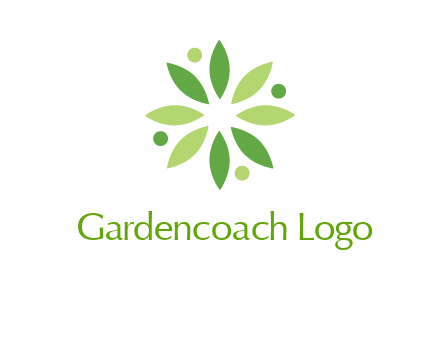 flower swoosh people employment logo