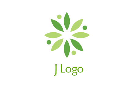 flower swoosh people employment logo