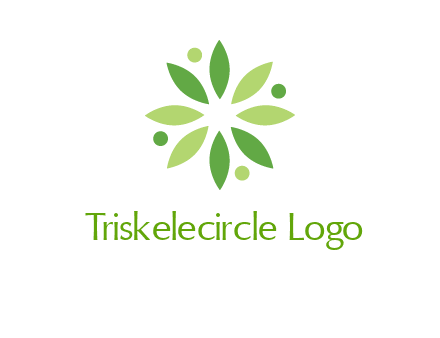 flower swoosh people employment logo