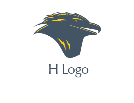 side profile hawk logo