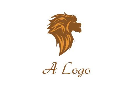 side profile lion head logo