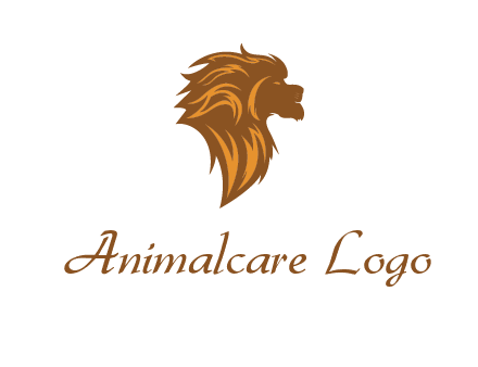 side profile lion head logo