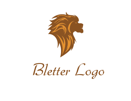 side profile lion head logo