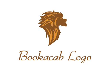 side profile lion head logo