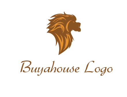 side profile lion head logo