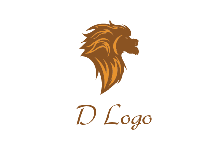 side profile lion head logo