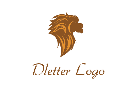 side profile lion head logo