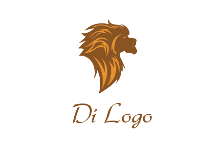 side profile lion head logo