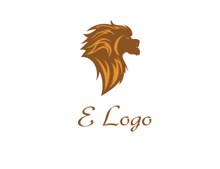 side profile lion head logo